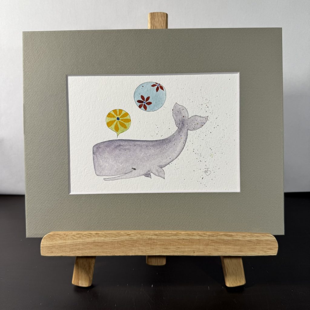 Whale With Balloon Dreams Painting