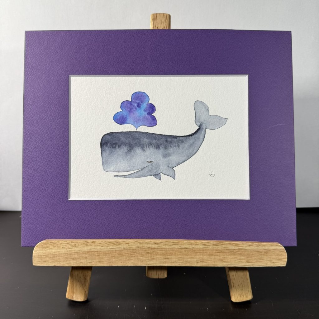 Whale With Blue Dreams Painting