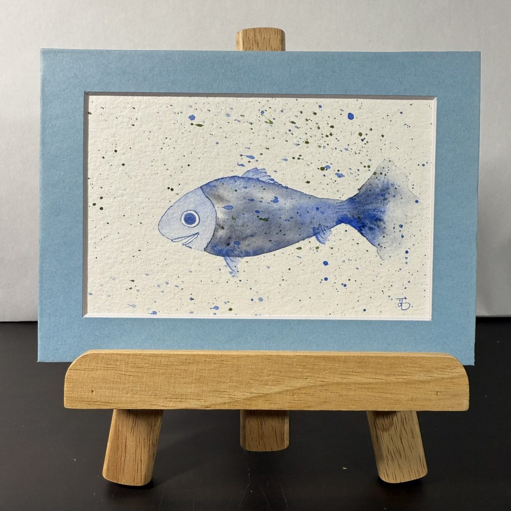 Blue Fish Painting