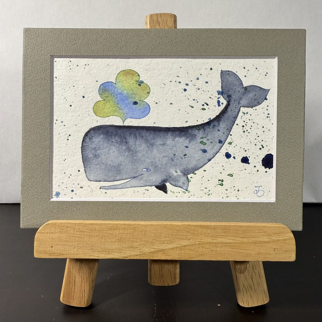 Grey Whale Dreaming Painting