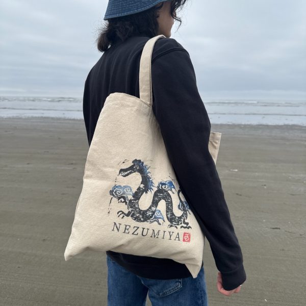 Water and Fire Zodiac Dragon Tote Bag