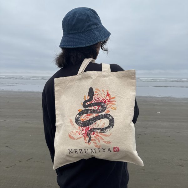 Zodiac Snake Tote Bag